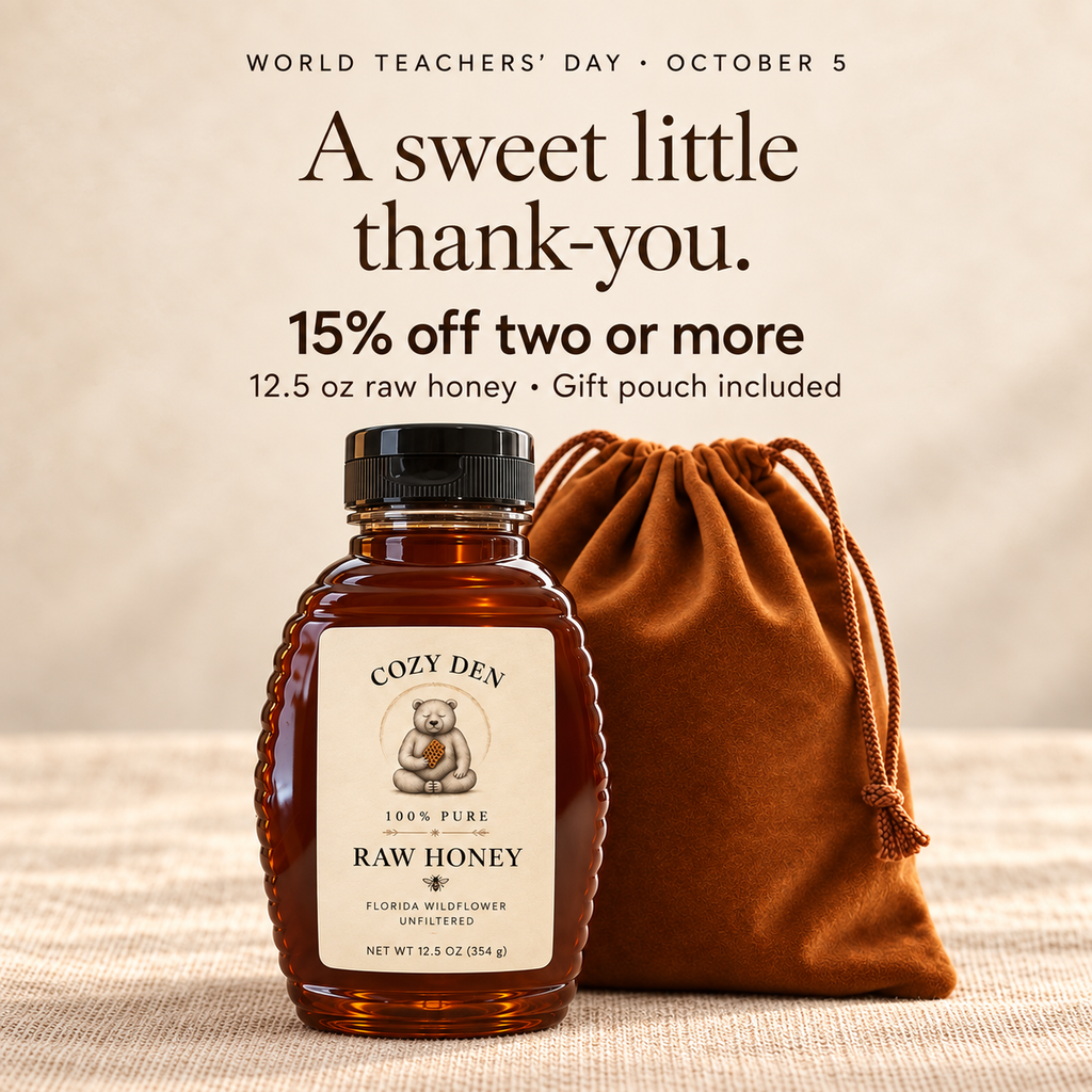 12.5 oz Raw Honey | Gift-Ready